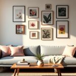 Les astuces pour agencer harmonieusement plusieurs cadres sur un mur