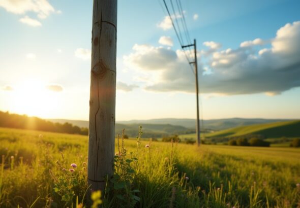 Poteau électrique sur terrain privé : quelles compensations attendre ?