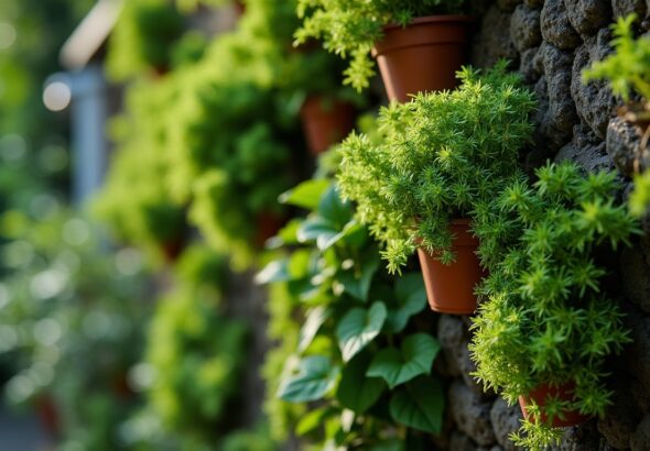 Mur végétal extérieur sans entretien : astuces pour un espace verdoyant facile à vivre