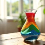 Astuces créatives pour sublimer un vase transparent avec du sable coloré