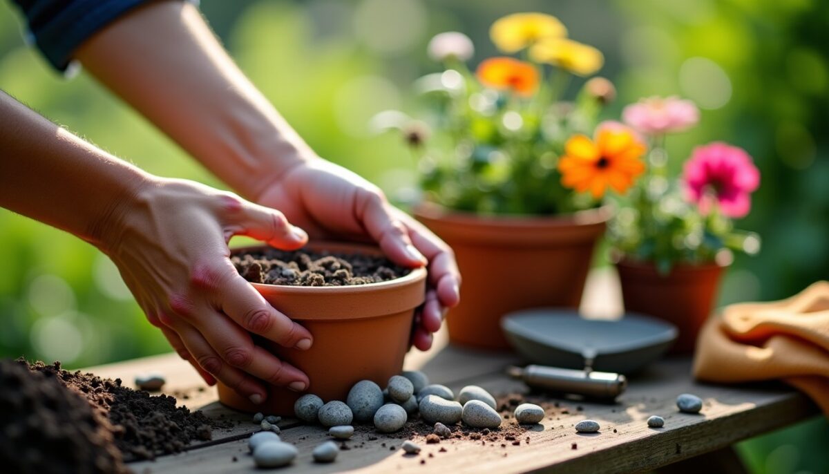 Les astuces incontournables pour améliorer le drainage au fond des pots de fleurs