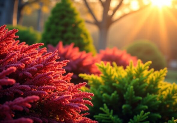 Les 10 meilleurs arbustes rouges à feuilles persistantes pour sublimer votre jardin toute l'année