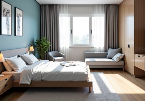 Quelle est la configuration en chambres d’un appartement T3 ?