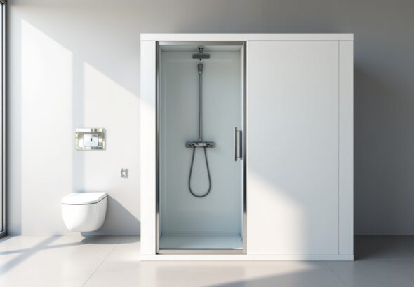 À combien s'élève le coût d'une cabine douche-WC préfabriquée ?