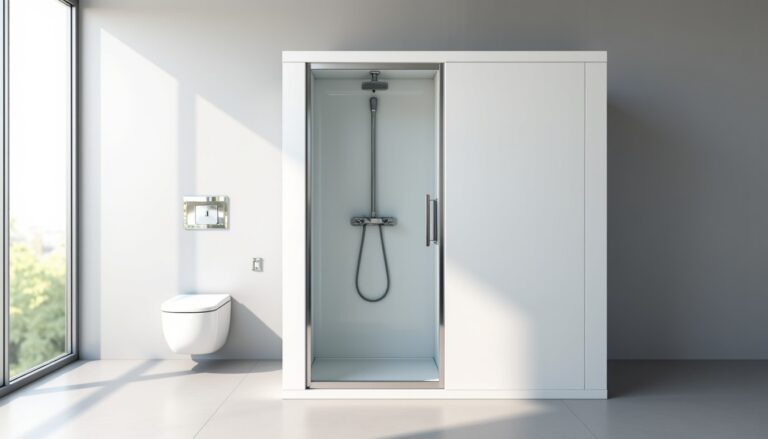 À combien s'élève le coût d'une cabine douche-WC préfabriquée ?