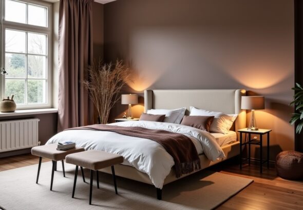 Chambre couleur taupe : un choix élégant et intemporel à considérer