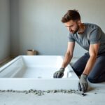 Est-il possible de fixer un receveur de douche avec du mortier adhésif MAP ?