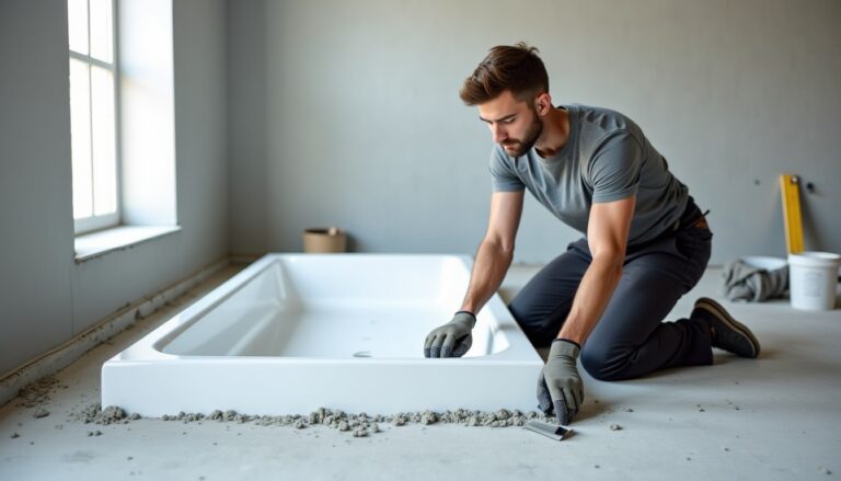 Est-il possible de fixer un receveur de douche avec du mortier adhésif MAP ?