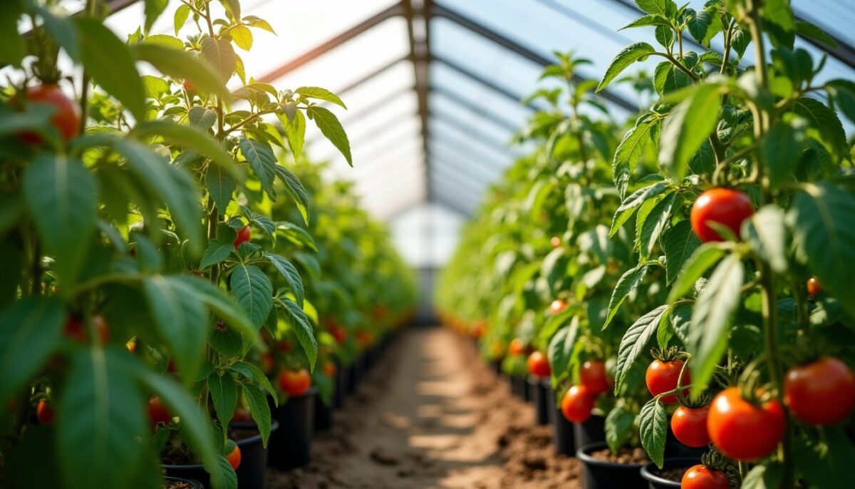 Optimiser l’espace : combien de pieds de tomates planter dans une serre de 6 m² ?