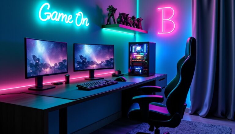 Plongez dans l'univers déco gaming : Les néons qui subliment tous les styles