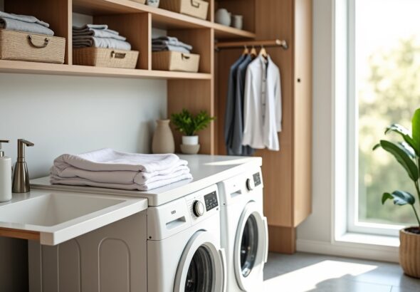 Optimiser une buanderie compacte : astuces pour allier fonctionnalité et esthétisme au quotidien