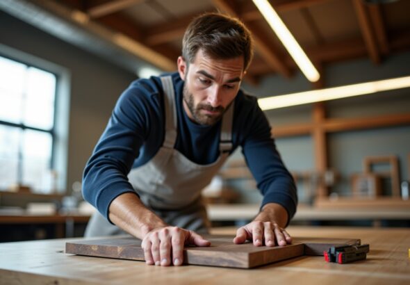 Guide pratique : assembler deux plans de travail pour créer une table solide et esthétique