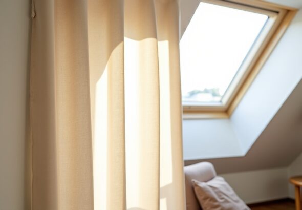 Rideau sous pente : conseils pratiques pour un rendu impeccable