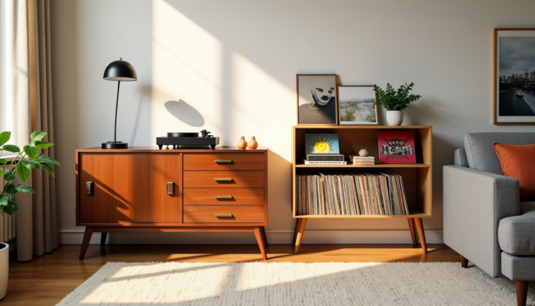 Buffet fermé ou étagères ouvertes : quelle solution pour vos vinyles
